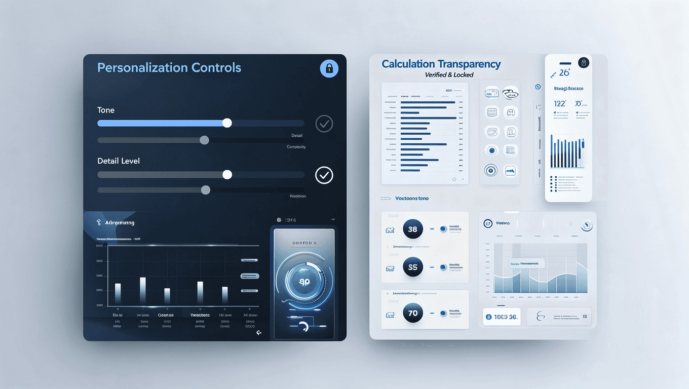 Advisor personalization controls