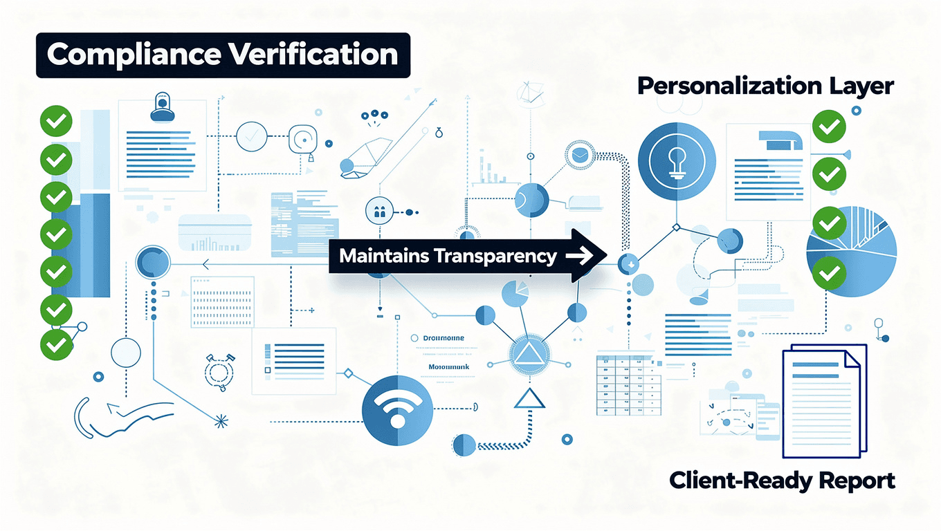 Compliance then personalization flow
